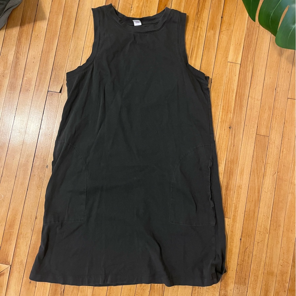 Dark gray  Sleeveless Tank Dress